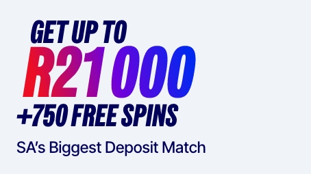 Welcome Package — up to R21,000 + 750 Free Spins